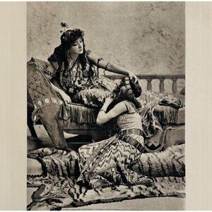 1902 Sarah Bernhardt As Cleopatra Photogravure Of Real Photo Shakespeare DWP8D